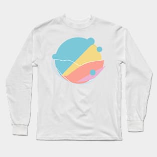 abstract lines and shapes Long Sleeve T-Shirt